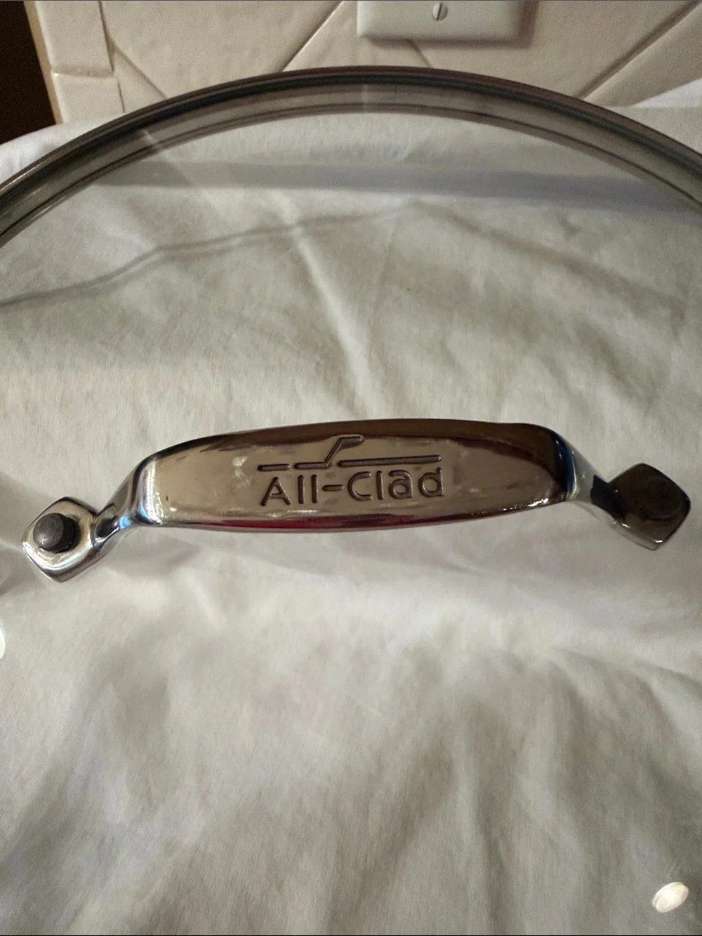 All-Clad 12” Inch Glass Replacement Lid Stainless Steel Handle